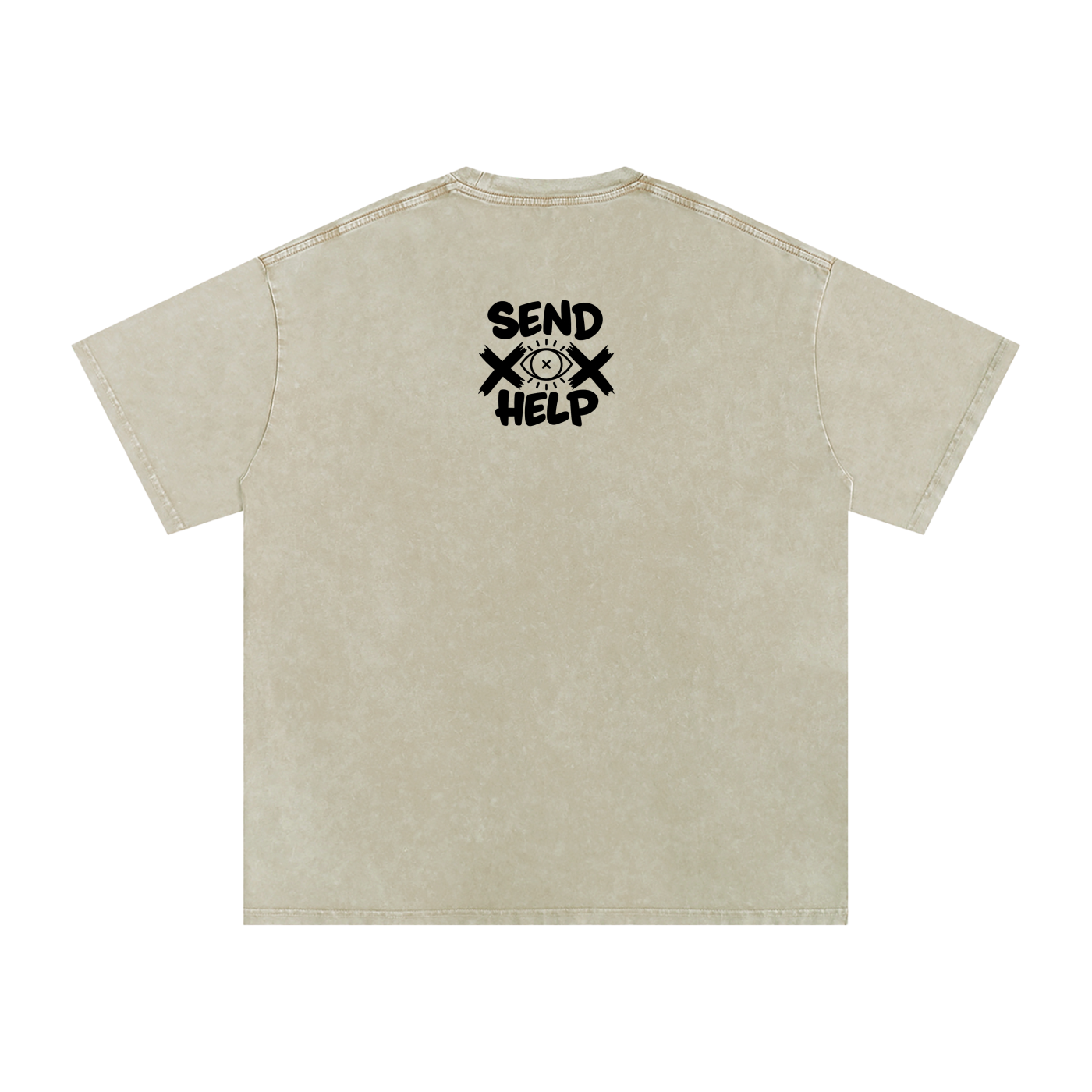 "NWO"  Snow Washed Oversized Cotton T-Shirt